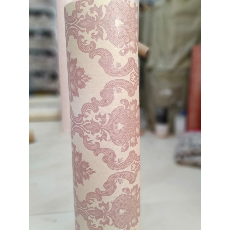 1 mét decal giấy dán tường châu âu hoa văn 01 khổ 60cm keo sẵn