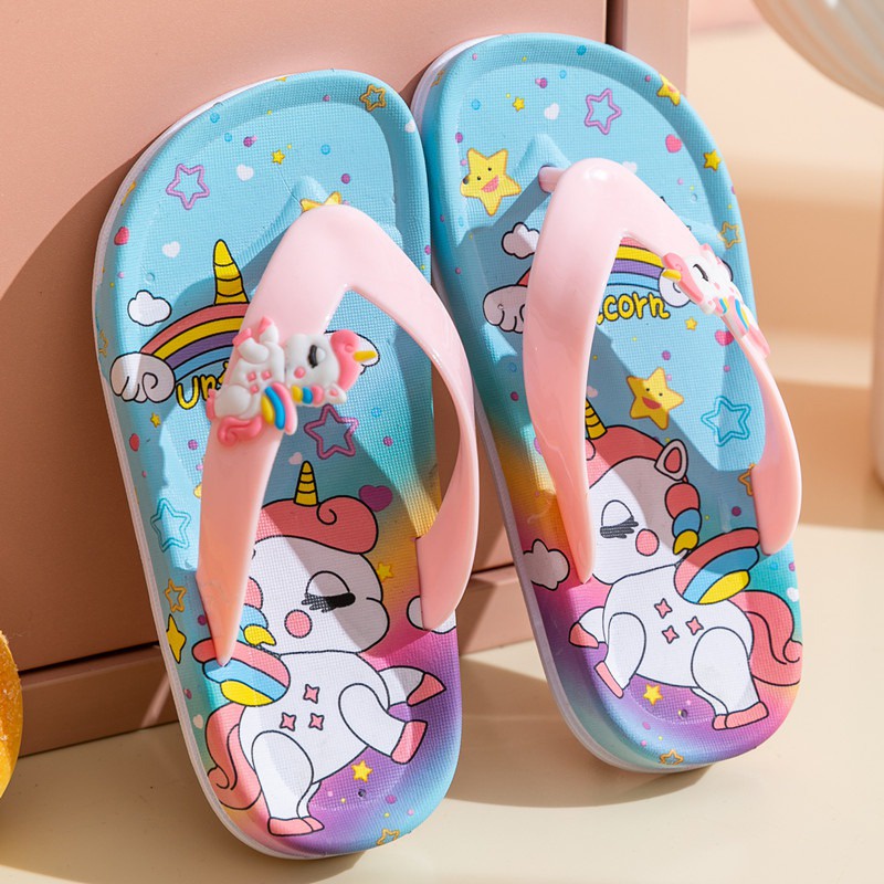 Dép Xỏ Ngón In Hoạt Hình Dễ Thương Thời Trang Mùa Hè Cho Bé