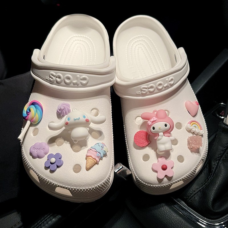 phụ kiện dép Crocs charm DIY khóa giày crocs jibbitz Nhựa trang sức Phụ kiện trang trí giày crocs nút trang trí giày trẻ em Dép Sandal Đồ trang sức Quà tặng sáng tạo món quà đặc biệt