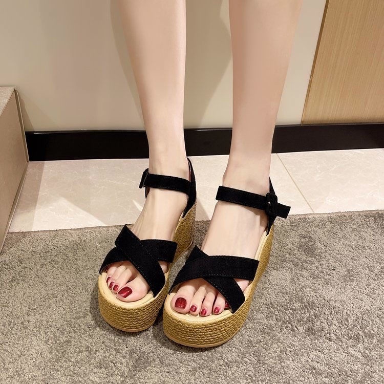 Xăng đan Cao Gót Hở Mũi Đế Dày Thời Trang Mùa Hè Cho Nữ