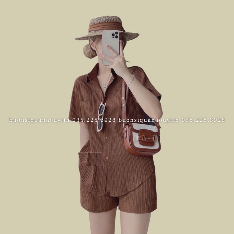 HỎA TỐC  ẢNH THẬT  BIGSIZE MINSTORE.VN SET527 SƠ MI XẺ SAU BIGSIZE