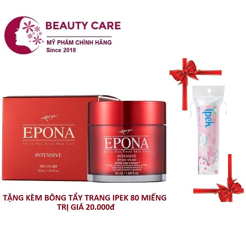 Kem dưỡng da trắng hồng - căng bóng sau 12 ngày chiết xuất dầu ngựa Epona All In One Intensive 50ml