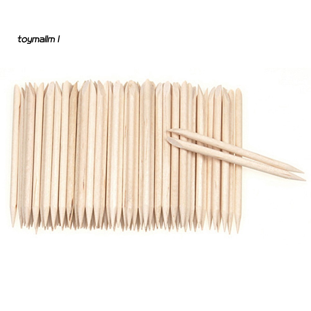 Set 50 thanh gỗ tháo gỡ phụ kiện trang trí móng tay chuyên dụng
