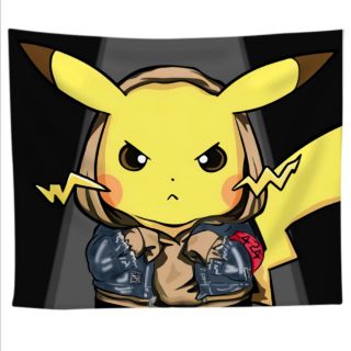 Tranh vải decor pikachu siêu cá tính A63