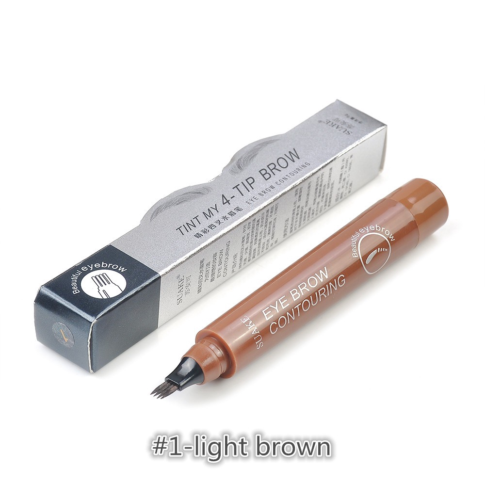 Bút vẽ lông mày kháng nước lâu trôi thiết kế đầu nĩa độc đáo