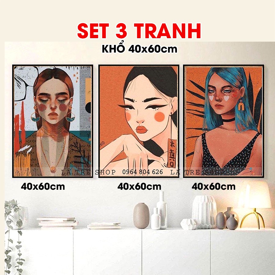 Tranh trang trí phòng ngủ dán tường trang trí nhà cửa, decor phòng trọ đẹp giá rẻ phong cách tối giản TG0
