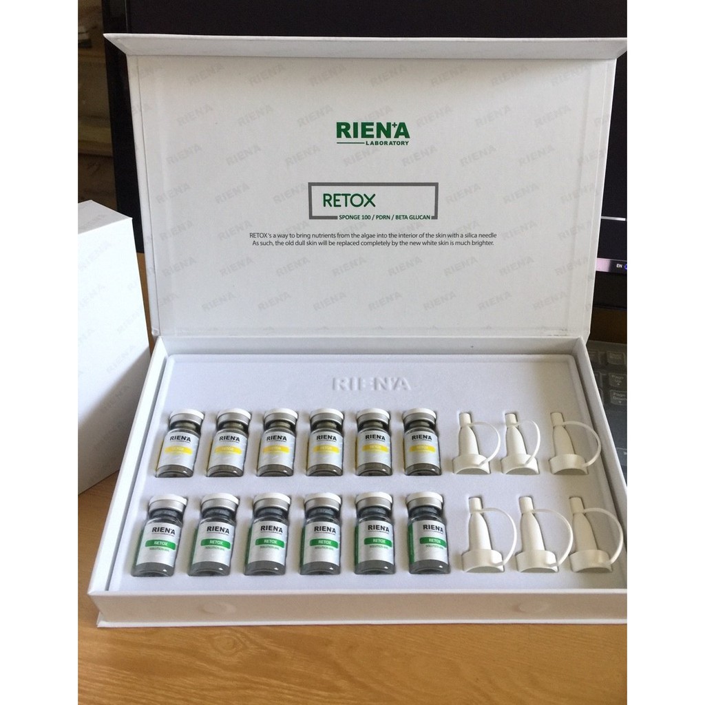 Vi kim tảo biển RETOX - Rien'A (Hộp 6 cặp) Riena Peel thay da sinh hoc