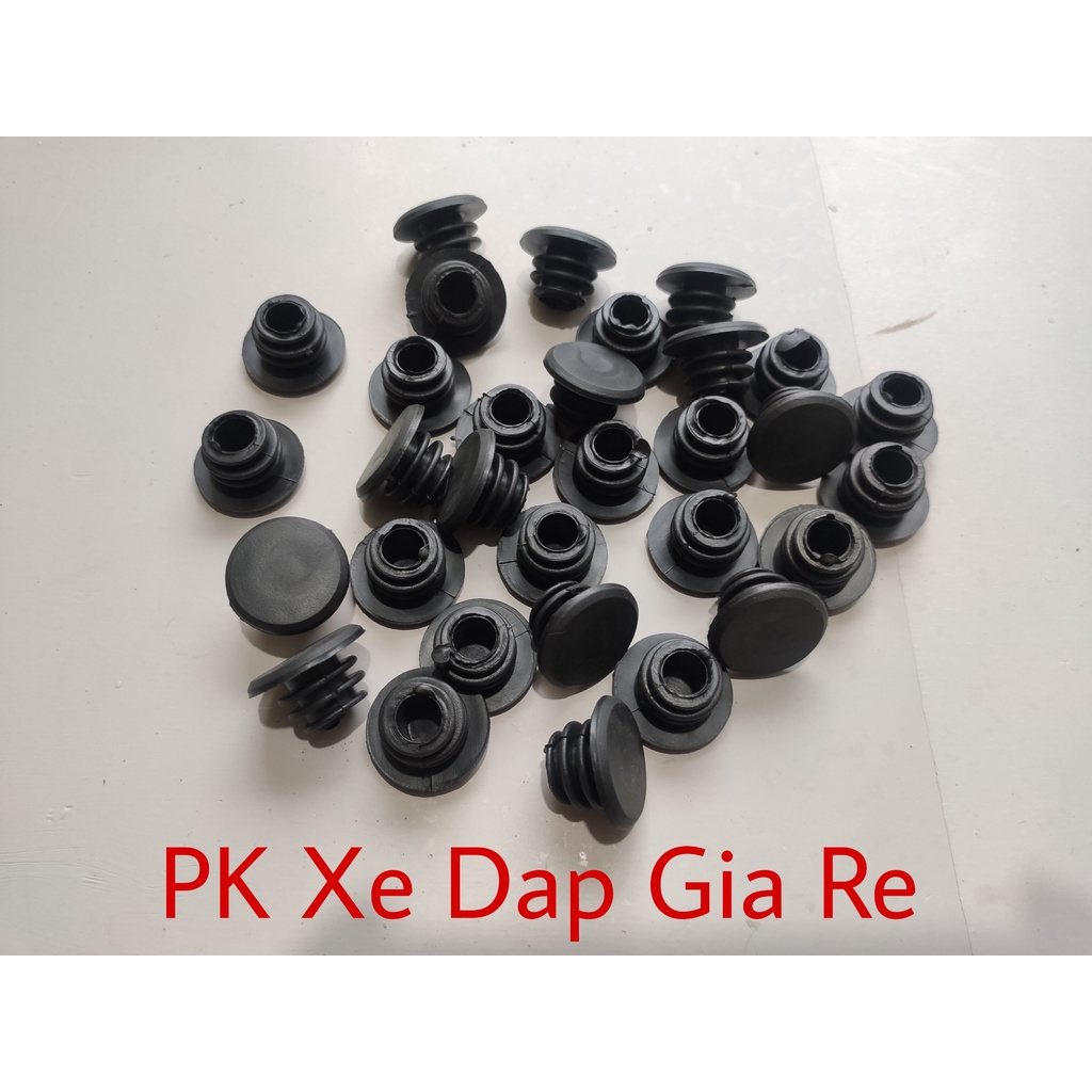 Sét 2 nút bịt ghi đông xe đạp bằng cao su, Nút bịt đầu tay lái xe đạp