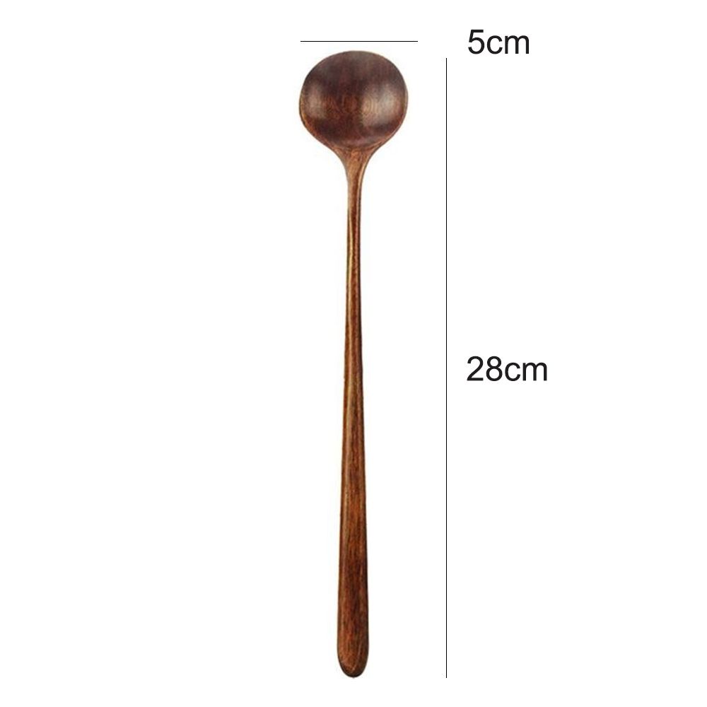 Muỗng Gỗ Cán Dài Phong Cách Hàn Quốc