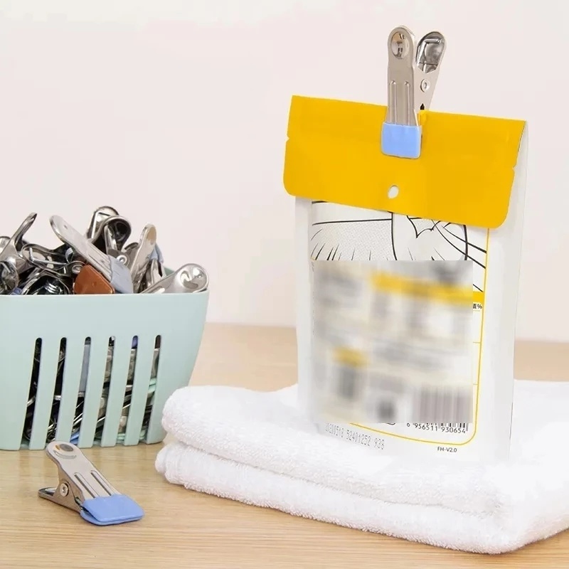 Kẹp Phơi Quần Áo/Đồ Lót Chịu Được Sức Nặng Không Để Lại Dấu Bằng Thép Không Gỉ Dùng Trong Nhà/Nhà Tắm
