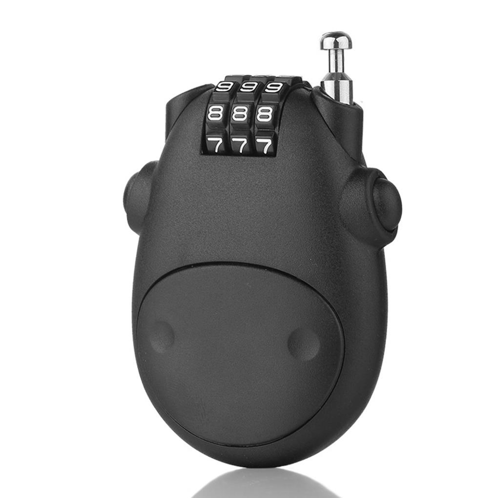 [CHOO] Helmet Coded Lock Telescopic Steel Cable Motorbike Combination Padlock Anti-theft Password Wheel Locking Tool