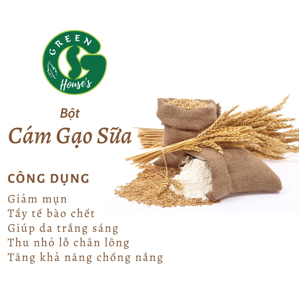 Bột cám gạo sữa non nguyên chất Organic 100Gr - mỹ phẩm Handmade - B1.005