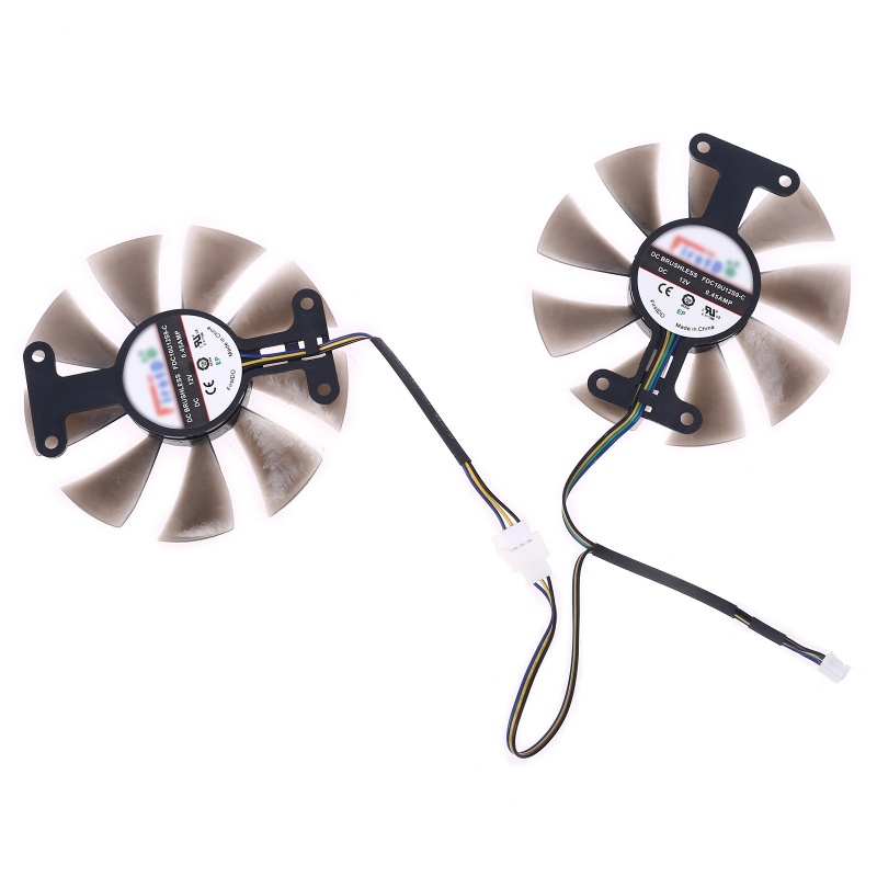 2 Quạt Tản Nhiệt 85mm Pld10015B12H 0.55a Rx580 Rx590 Cho Nguồn Powercolor Dataland Radeon Rx 580 590
