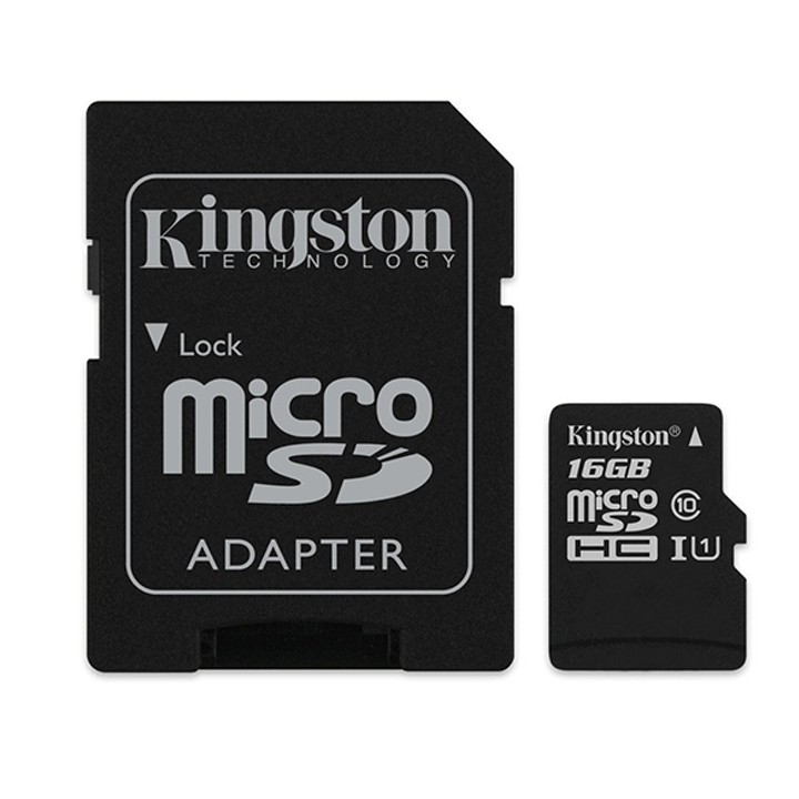 Thẻ nhớ 32GB 16GB, Thẻ nhớ Kingston microSD 16GB 32GB Class 10 Kèm Adapter chính hãng Bảo hành 1 năm