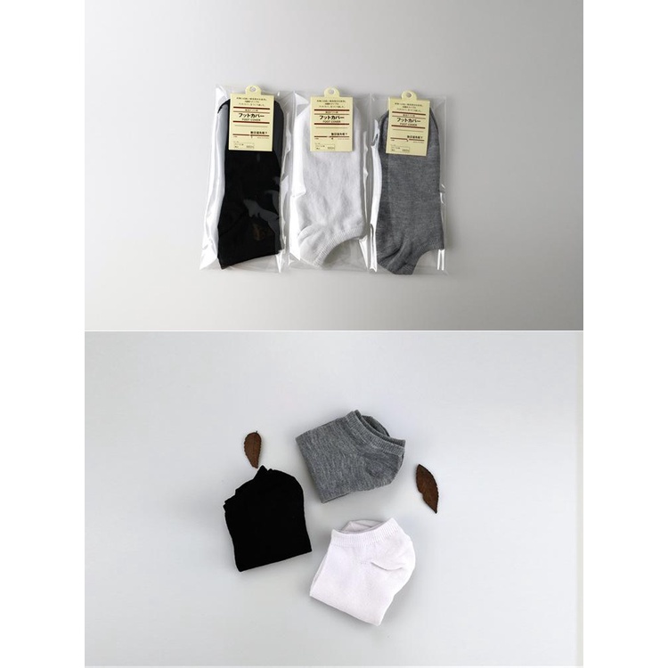 [HSP175][Rẻ vô địch] Vớ Trơn Cổ Ngắn, Tất Cổ Ngắn Nam/ Nữ vải cotton chuẩn xuất Nhật