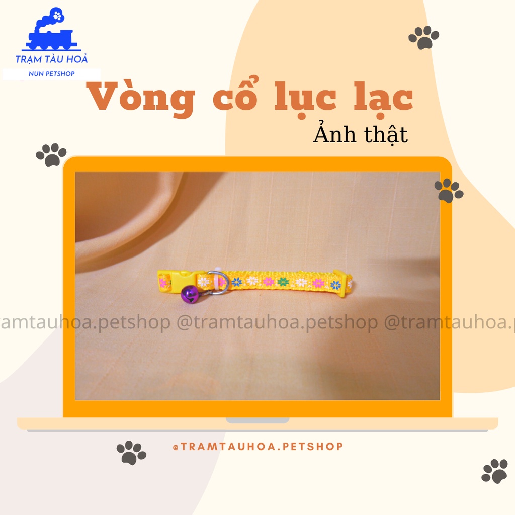 Vòng cổ cho chó mèo có chuông lục lạc