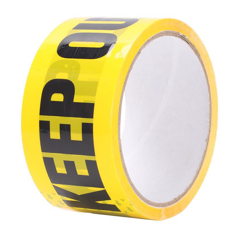 KEEP OUT chữ lớn - Băng keo tape vàng Sticker Factory - Kích thước 25m