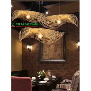 Đèn tre lá sen,đèn tre trang trí quán ăn ,đèn mây tre trang trí nhà hàng,homestay,spa..