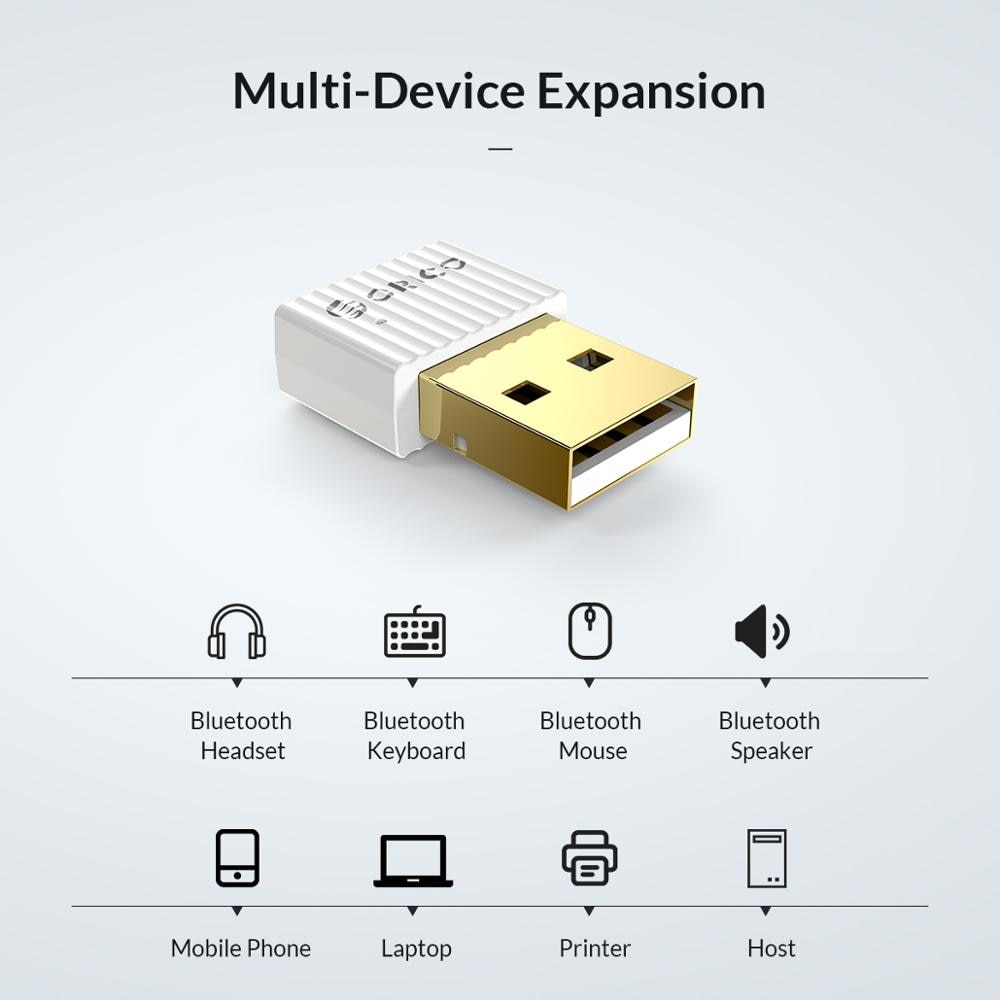 USB Orico Bta-508 Hỗ Trợ Truyền Nhận Tín Hiệu Bluetooth 5.0 Cho Pc / Loa / Chuột / Laptop