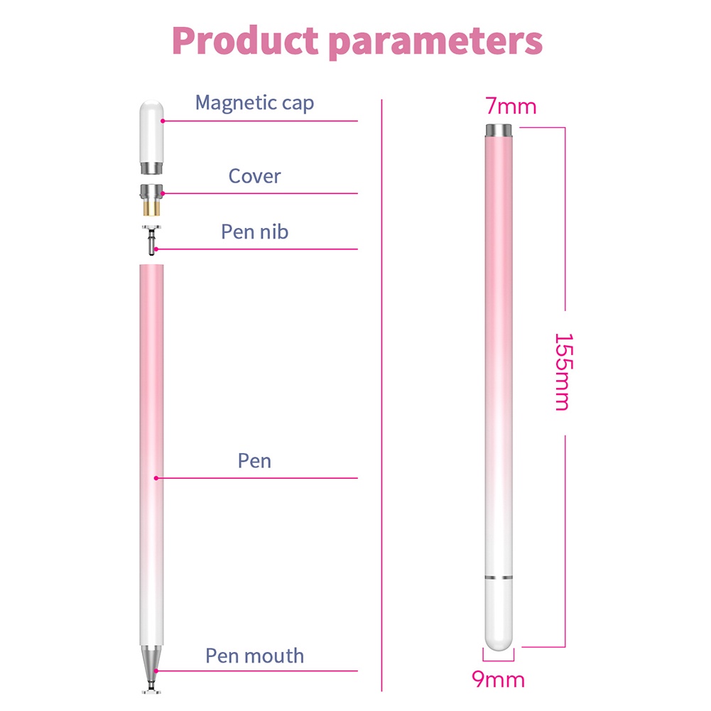 Bút Cảm Ứng Nhiều Màu Sắc Cho Samsung Galaxy Tab A7 10.4 Inch 2020 SM-T500 T505 T507 S6 Lite 10.4 '' P610 P615 SM-P610