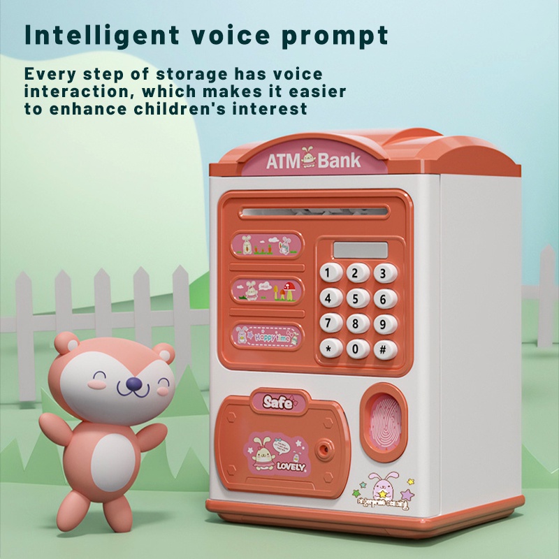 Hộp tiết kiệm tiền ZHAN QI TOYS đồ chơi nhận diện vân tay độc đáo cho bé