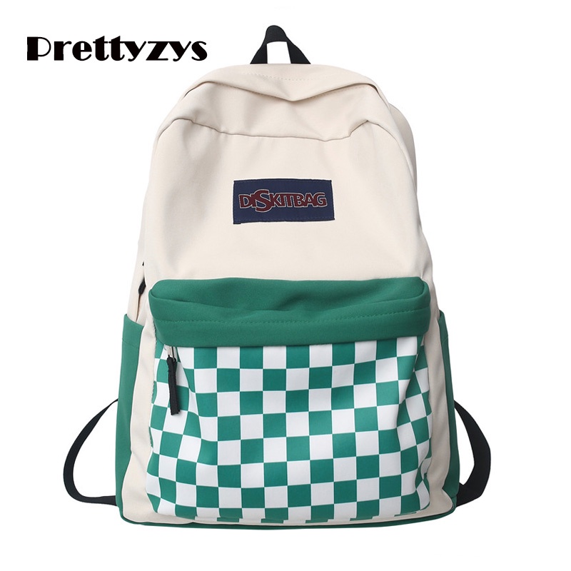 Ba lô PRETTYZYS dung tích lớn 14 inch phong cách Hàn Quốc 2022 cho bạn gái teen