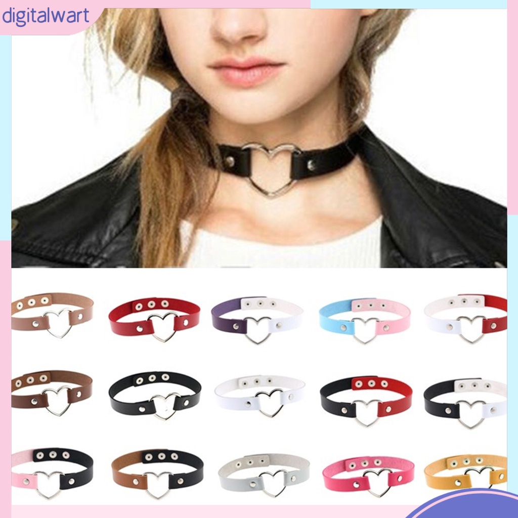 Vòng Cổ Choker Thiết Kế Hợp Kim Phối Da Giả Phong Cách Punk Thời Trang Cho Phụ Nữ