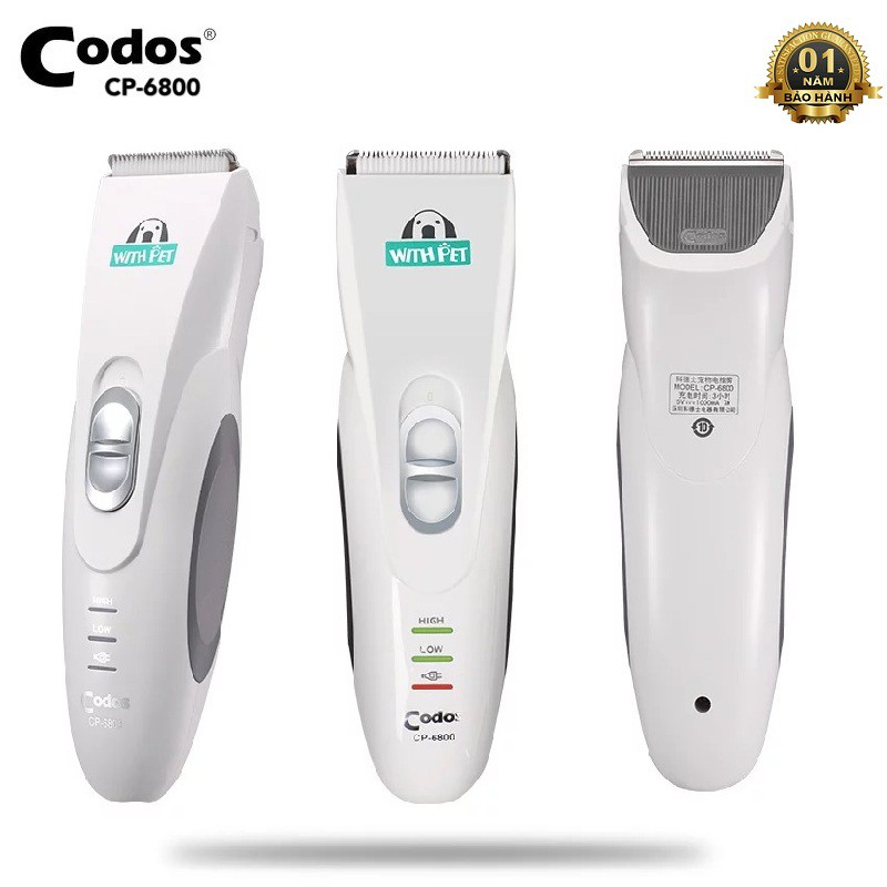 [CODOS CP-6800] Tông Đơ Cắt Tỉa Thú Cưng [Bản Nâng Cấp] - Công Suất 7W - Bảo Hành 1 Năm- Codos Store