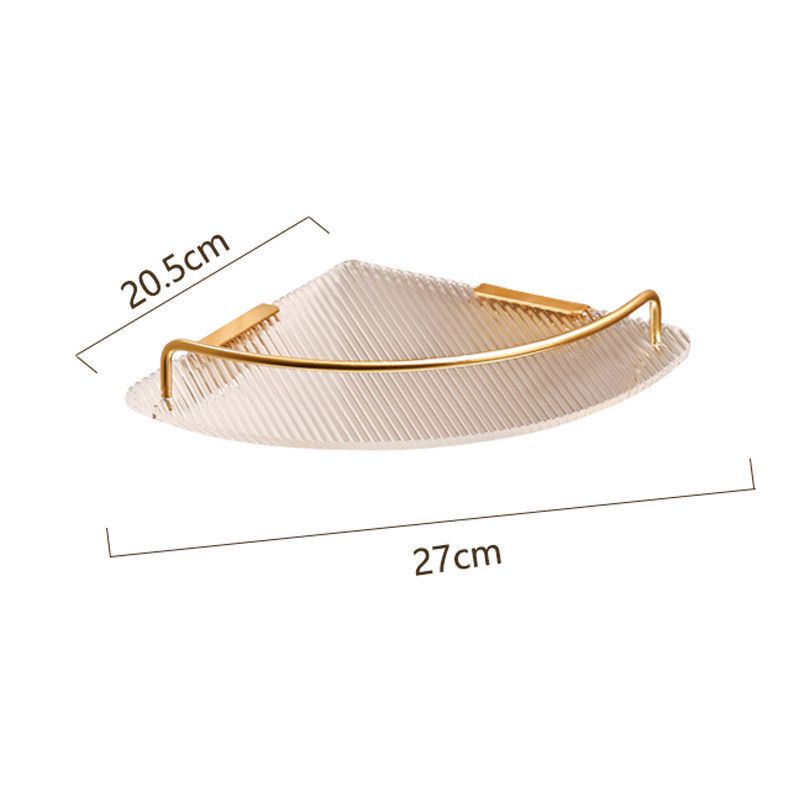 Kệ Nhà Tắm Acrylic Gắn Tường Hình Tam Giác Kệ đựng sữa tắm dầu gội đầu Sang Trọng
