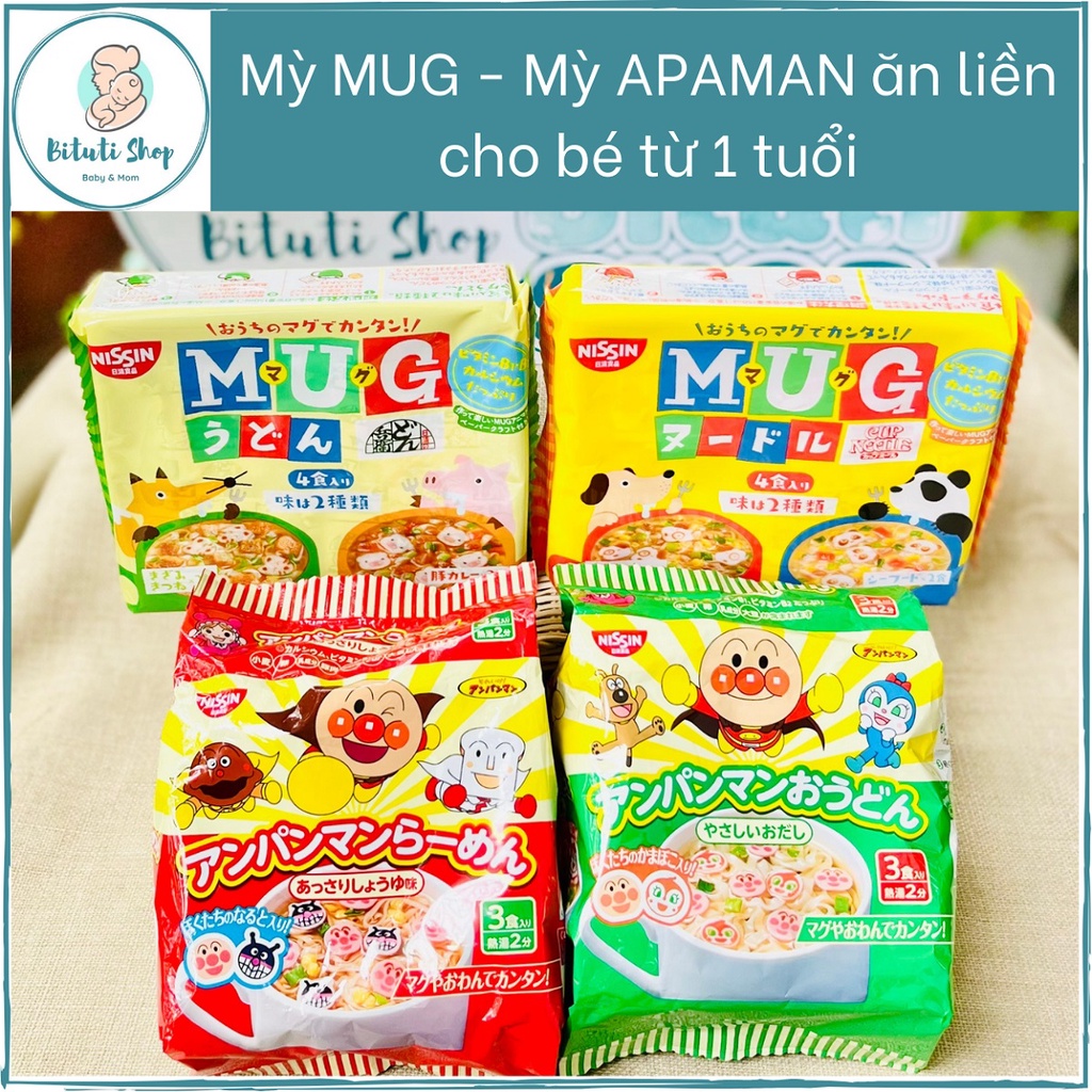 Mỳ Mug - Mỳ Apaman Chú Hề ăn liền CHO BÉ TỪ 1 TUỔI