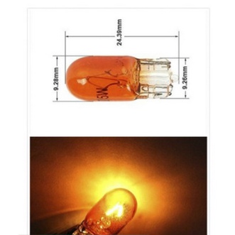 Bóng Đèn dây tóc sợi đốt Halogen T10  xe hơi ô tô W5w 168 12v 5w xi nhan đờ mi báo rẽ hậu phanh thắng lùi de