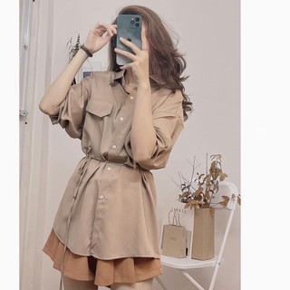 Sơ mi lụa 4Teen thắt eo cực đẹp