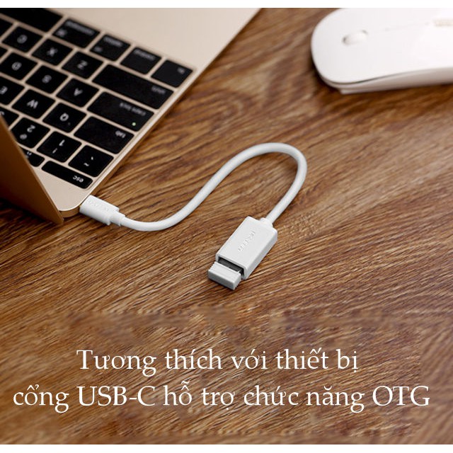 Cáp USB type C hỗ trợ chức năng OTG dài 15cm UGREEN US154