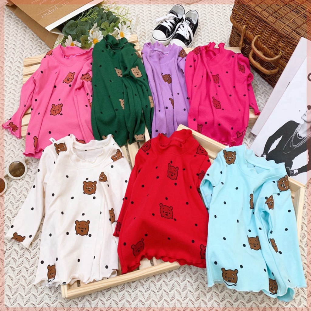 áo giữ nhiệt cho bé trai bé gái cổ cao 3 phân chất thun lạnh lili.kids AP04
