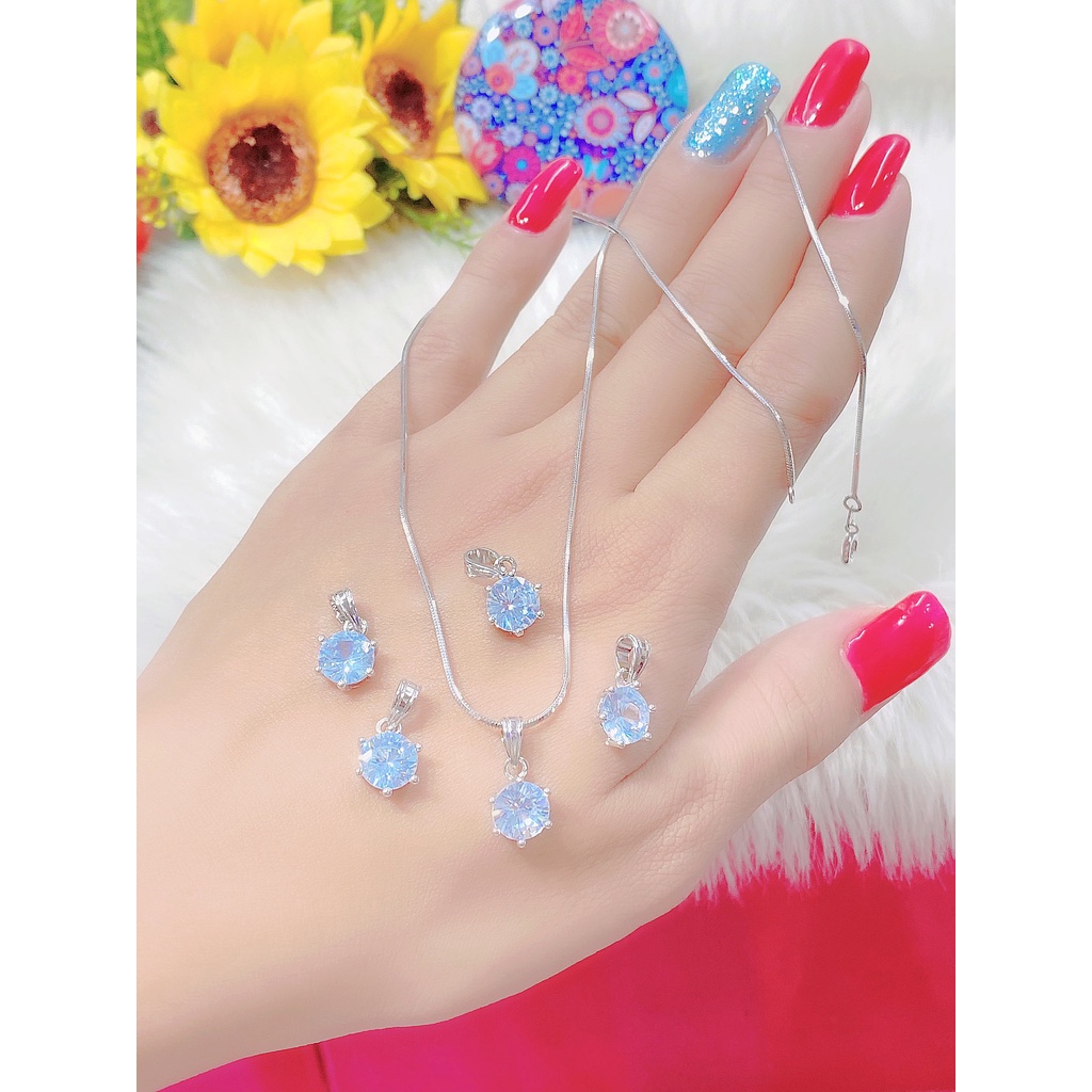 M1132-32 Mặt Dây Chuyền Tròn 6 Chấu UHA mạ vàng 18K kiểu dáng sang trọng