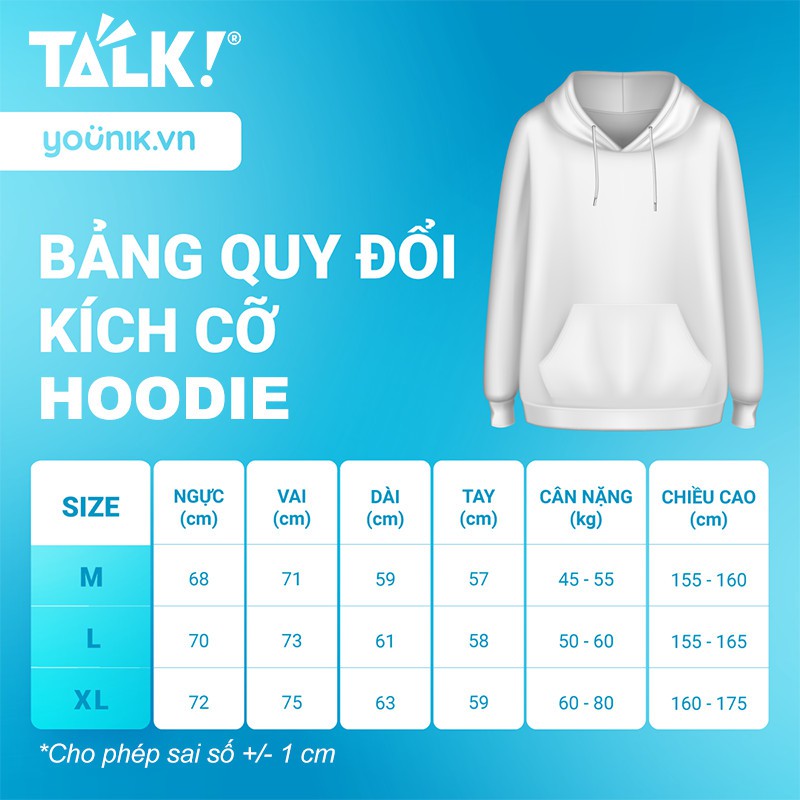 Áo Hoodie Crush Collection Thỏ/Gấu - Thỏ Bảy Màu - TALK!