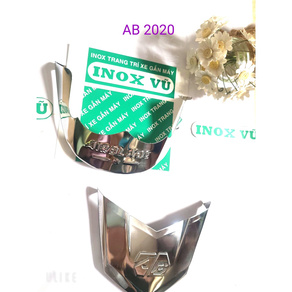 Ốp dè INOX xe Airblade 2020-2021 giá 1 bộ tại xưởng INOX Vũ