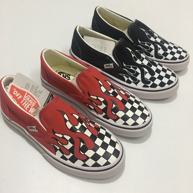 GIẦY SLIP-ON KARO LỬA NAM NỮ (36-43)