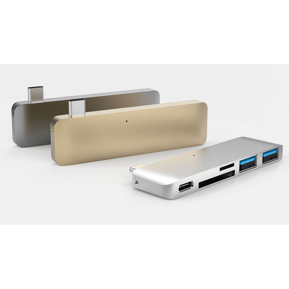 Cổng chuyển HyperDrive 5-in-1 USB-C Hub cho Macbook, Laptop &amp; Devices - HD21B - Hàng chính hãng