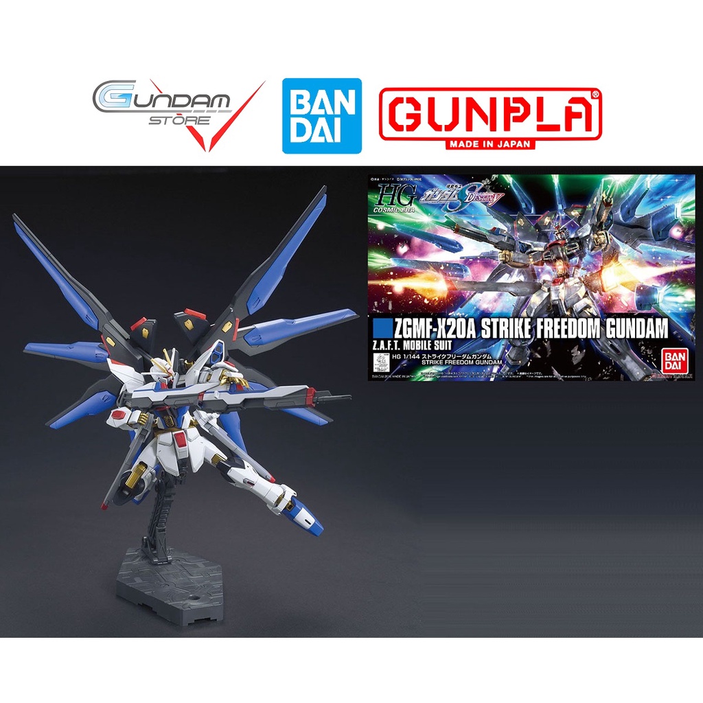 Mô Hình Gundam HG Strike Freedom Bandai 1/144 Hgseed Đồ Chơi Lắp Rấp Anime Nhật