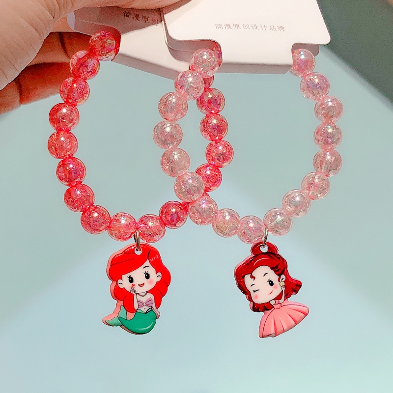 Vòng tay đính icon công chúa, kitty siêu xinh cho bé