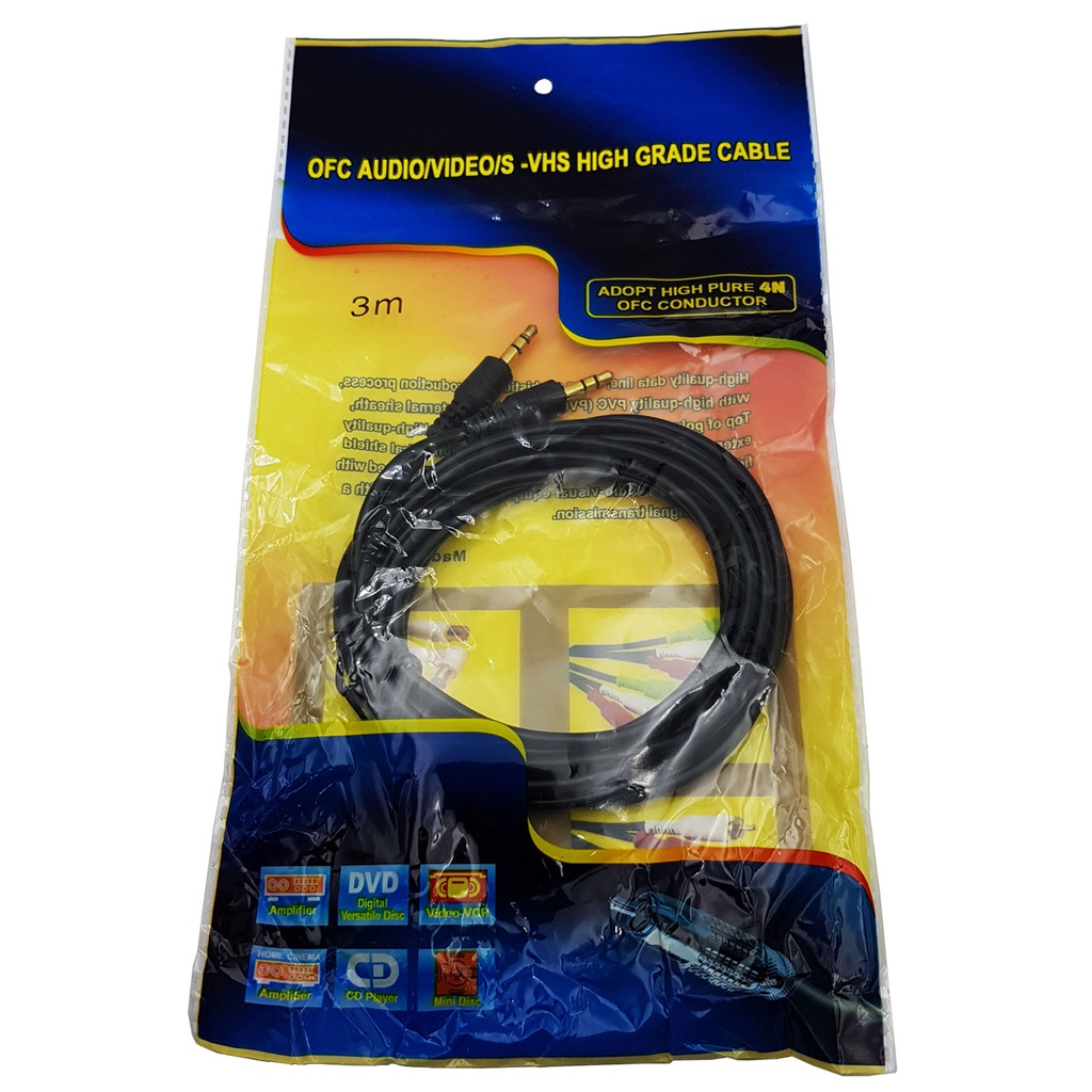 Dây cáp âm thanh AUX 3.5mm 1.5 mét / 3 mét