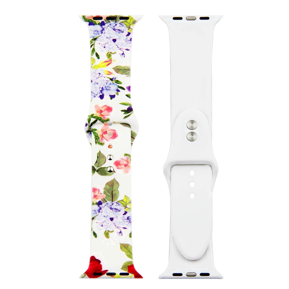 【Apple Watch Strap】Dây đeo silicon nhiều màu cho đồng hồ thông minh Apple Watch Series 5 6 se 4 3 2 1