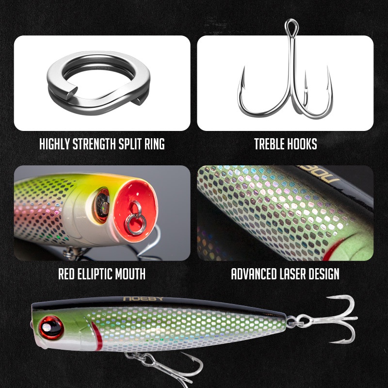 Mồi câu cá giả cứng 105mm 24g NBL9140