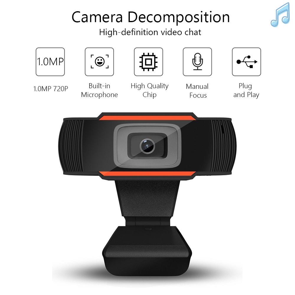 Webcam Hd 720P máy tính 2 mẫu có mic, học online trực tuyến