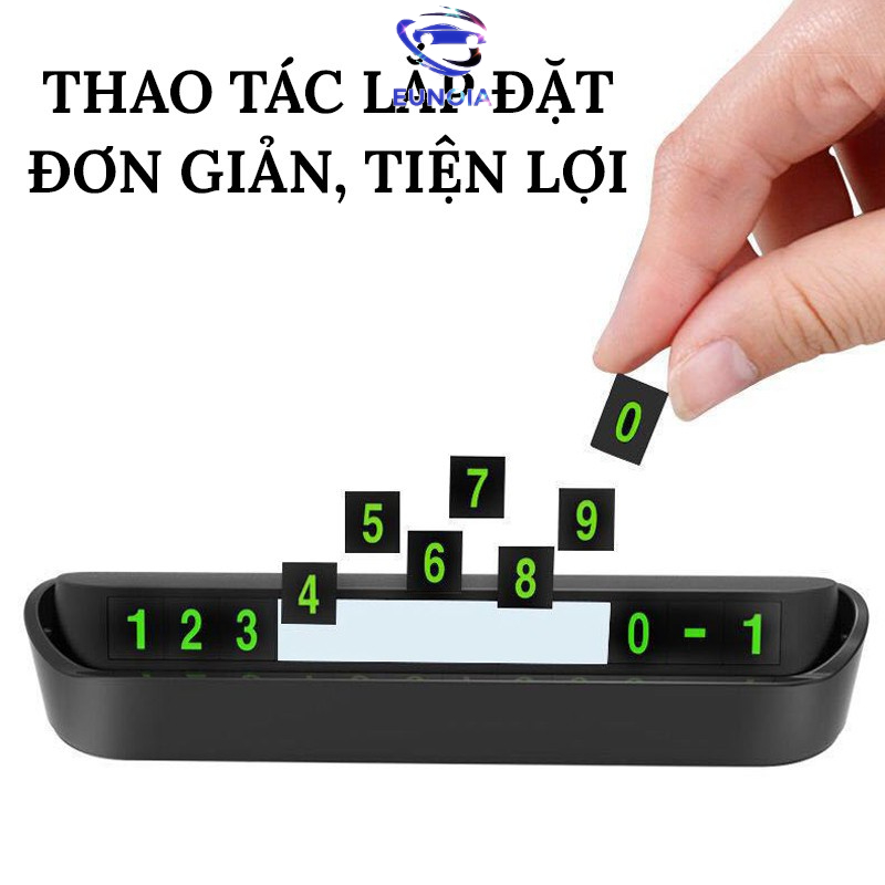 Bảng Số Điện Thoại, Biển Ghi Số đt Trên Ô Tô Gắn Taplo Khi Đỗ Xe Có Dạ Quang - Phụ Kiện Đồ Chơi Ô Tô EUNOIA