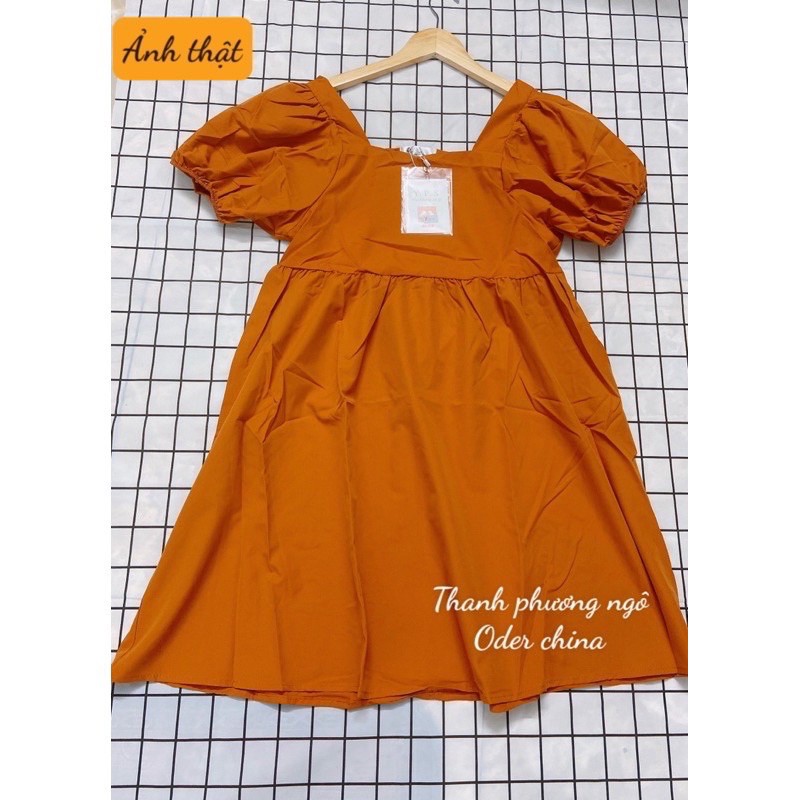 Váy babydoll bánh bèo chất liệu thô mềm hàng loại 1