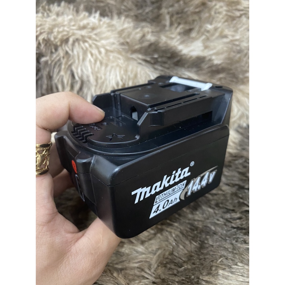 Pin makita 14.4v 4s-2p sạc adapter có báo pin , phân loại 4ah, 5ah, 6ah tùy chọn. BN.