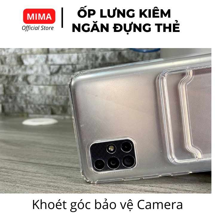 Ốp lưng kiêm ngăn đựng thẻ Samsung A02 A02s A03 A03s A13 A22 A32 A52 A53 A72