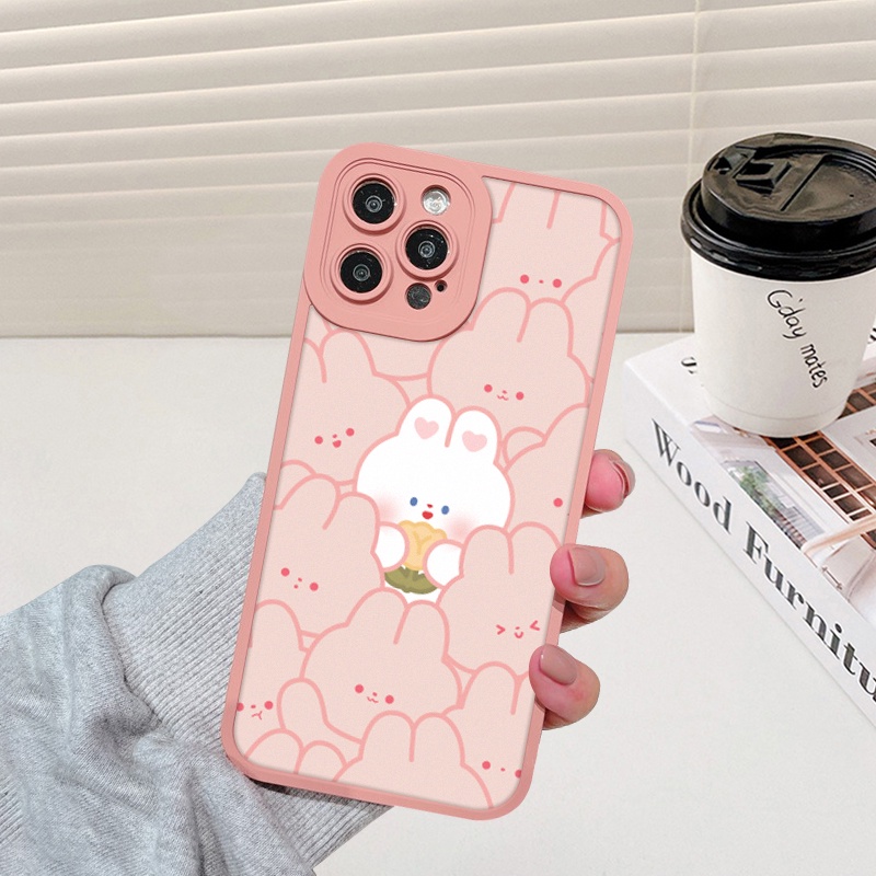 Ốp lưng iphone cạnh vuông lỗ camera gấu cute 6/6splus/7/7plus/8/8plus/x/xs/11/12/13/pro/promax-Sale Hot A5-11